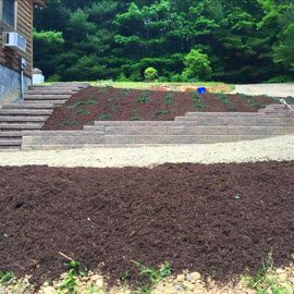 landscaped yard in boone nc